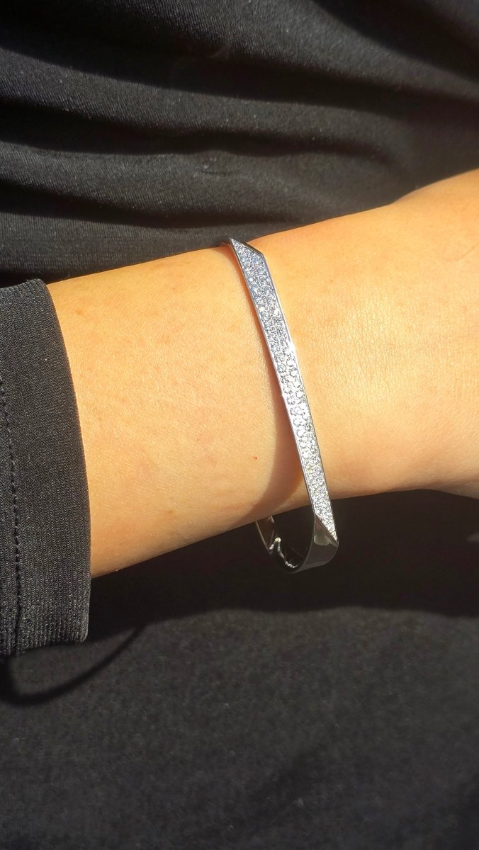 Tiffany & Co Frank Gehry Diamond Torque Bracelet - Bloomsbury Manor Ltd
