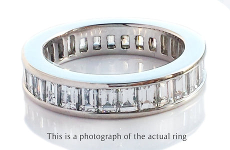 Tiffany & Co Full Circle Baguette Diamond Wedding Band Ring - Bloomsbury Manor Ltd