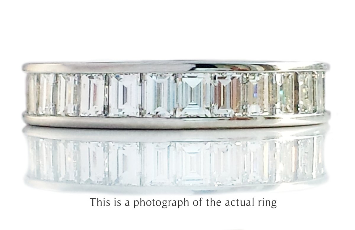Tiffany & Co Full Circle Baguette Diamond Wedding Band Ring - Bloomsbury Manor Ltd