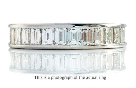 Tiffany & Co Full Circle Baguette Diamond Wedding Band Ring - Bloomsbury Manor Ltd