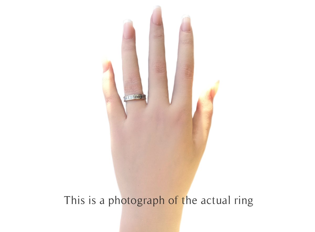 Tiffany & Co Full Circle Baguette Diamond Wedding Band Ring - Bloomsbury Manor Ltd