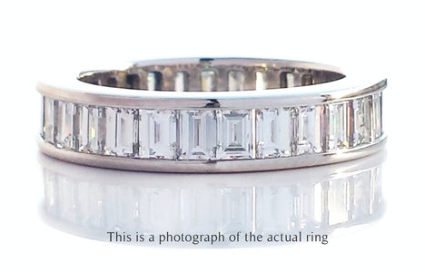 Tiffany & Co Full Circle Baguette Diamond Wedding Band Ring - Bloomsbury Manor Ltd