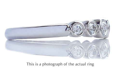 Tiffany & Co Graduated Jazz Diamond Wedding Band Ring - Bloomsbury Manor Ltd