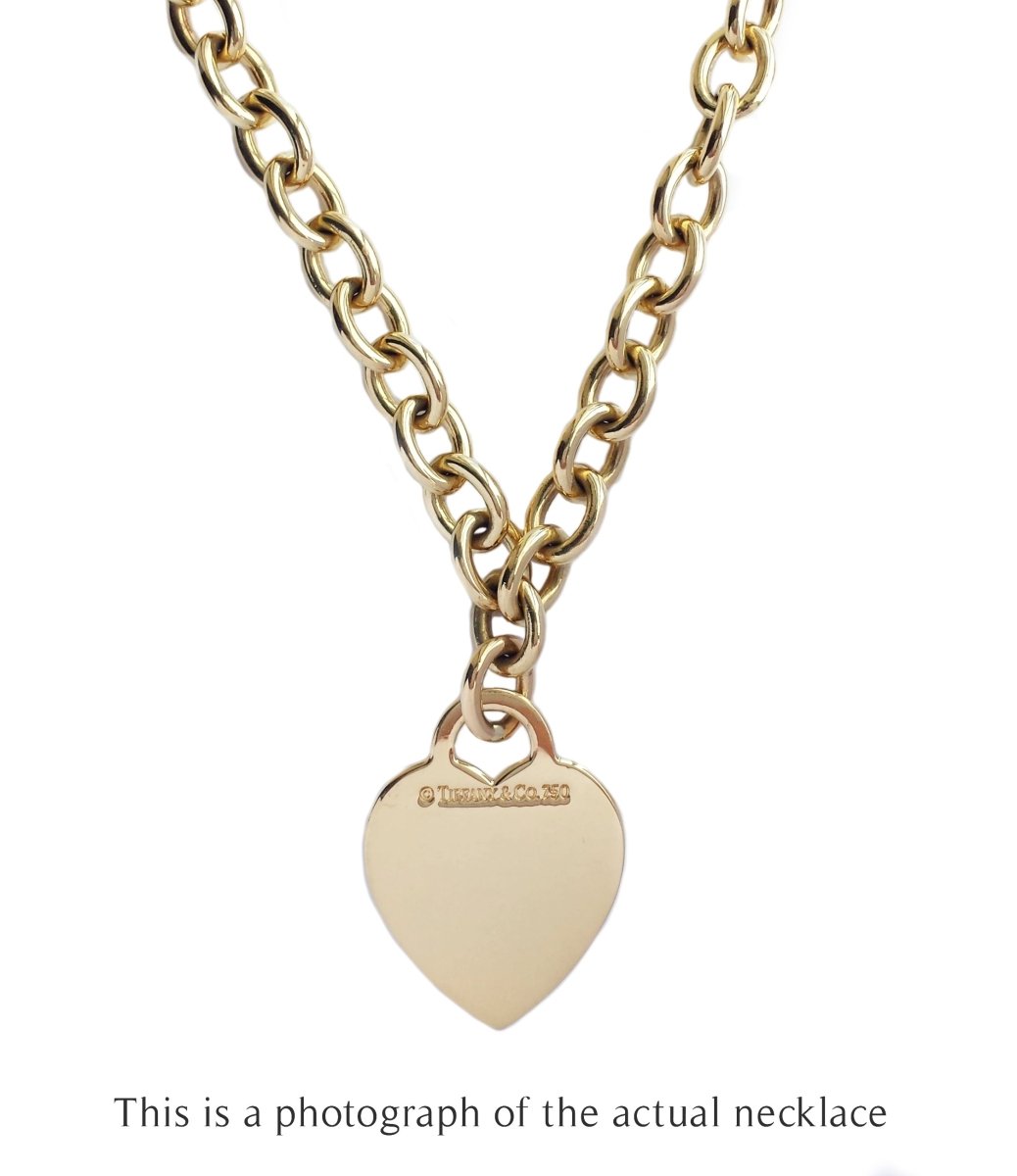 Tiffany & Co. Heart Tag Necklace in 18k Gold - Bloomsbury Manor Ltd