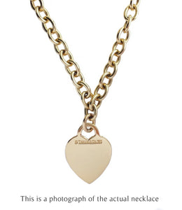 Tiffany & Co. Heart Tag Necklace in 18k Gold - Bloomsbury Manor Ltd