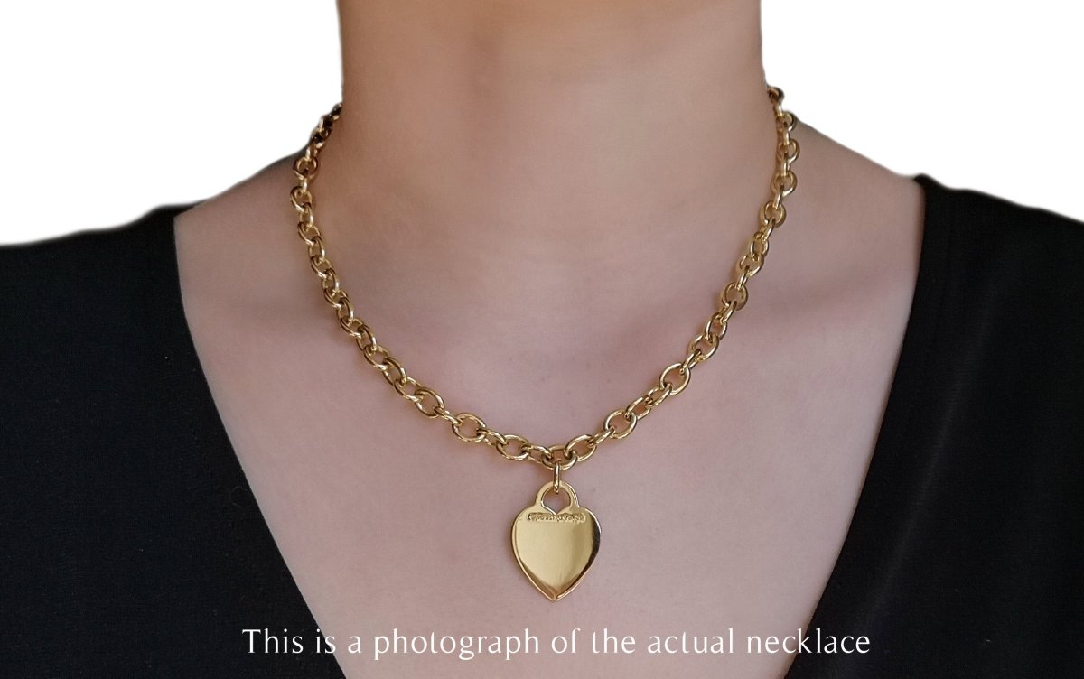 Tiffany & Co. Heart Tag Necklace in 18k Gold - Bloomsbury Manor Ltd