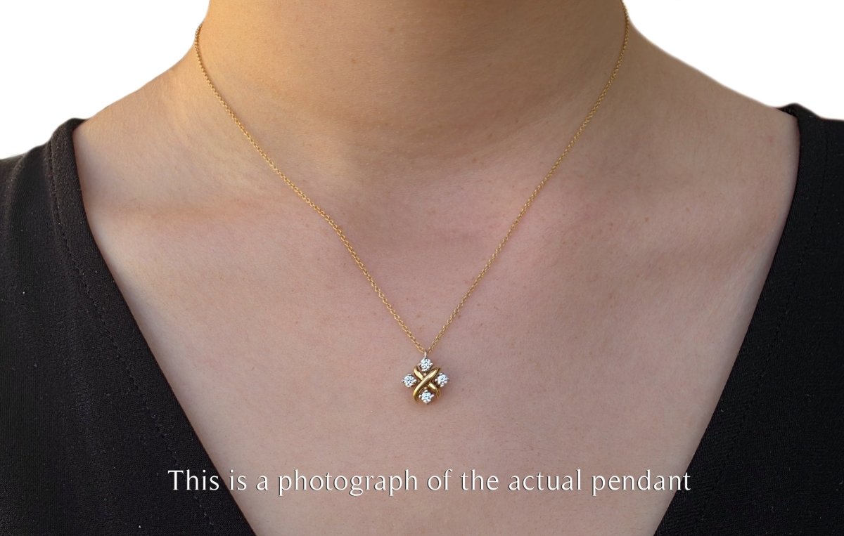 Tiffany & Co. Jean Schlumberger Sixteen Stone Diamond Pendant - Bloomsbury Manor Ltd