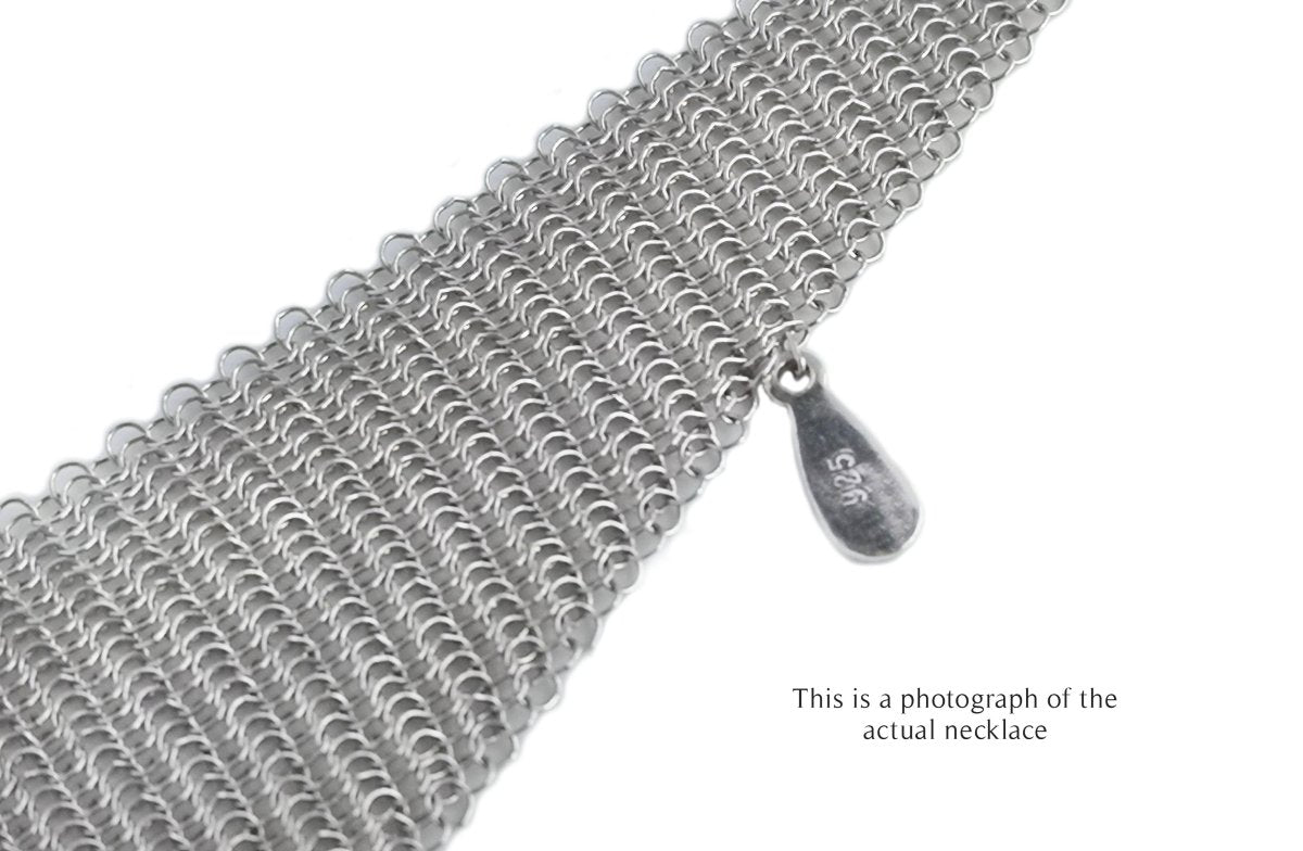 Tiffany & Co Large Elsa Peretti Mesh Scarf Necklace - Bloomsbury Manor Ltd
