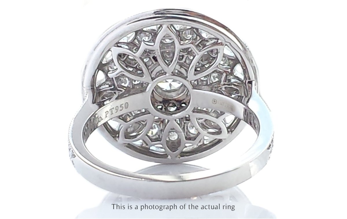 Tiffany & Co Large Flower Daisy 0.80ct Diamond Flower Ring - Bloomsbury Manor Ltd