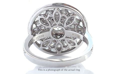 Tiffany & Co Large Flower Daisy 0.80ct Diamond Flower Ring - Bloomsbury Manor Ltd