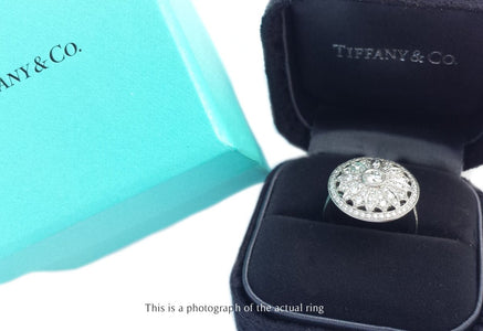 Tiffany & Co Large Flower Daisy 0.80ct Diamond Flower Ring - Bloomsbury Manor Ltd