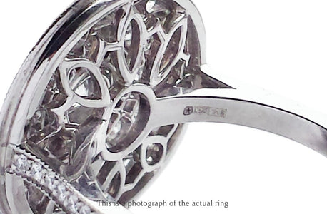 Tiffany & Co Large Flower Daisy 0.80ct Diamond Flower Ring - Bloomsbury Manor Ltd