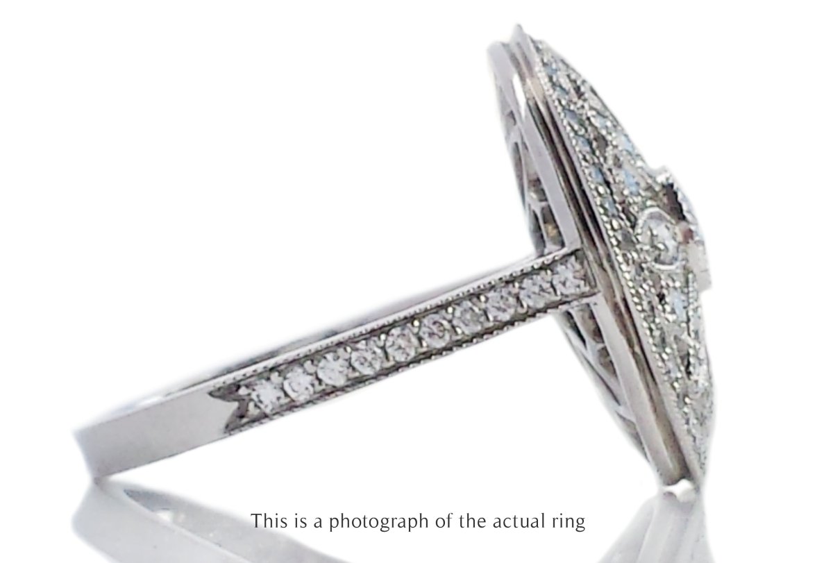 Tiffany & Co Large Flower Daisy 0.80ct Diamond Flower Ring - Bloomsbury Manor Ltd