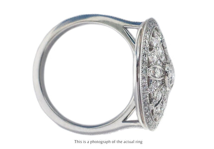 Tiffany & Co Large Flower Daisy 0.80ct Diamond Flower Ring - Bloomsbury Manor Ltd