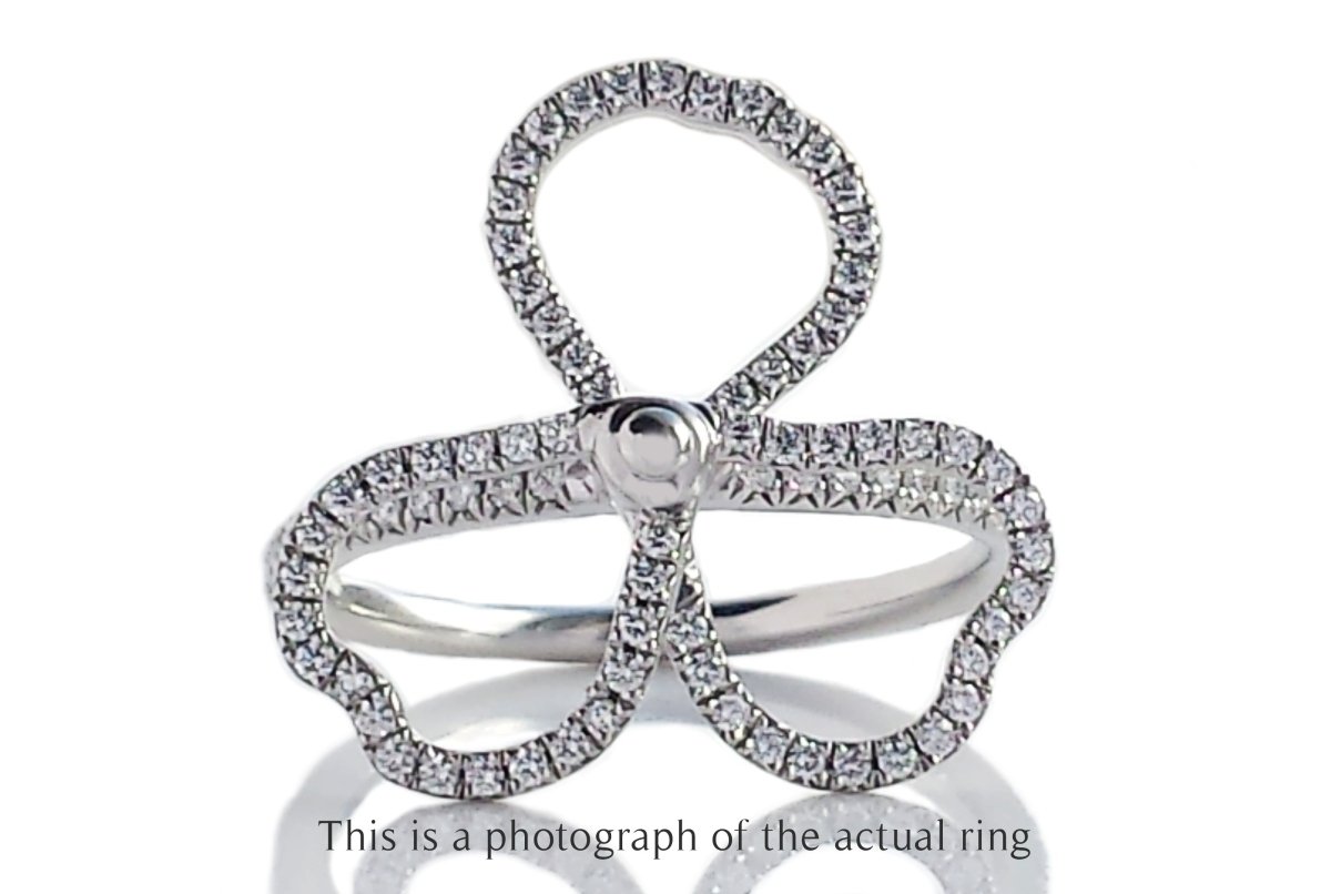 Tiffany & Co Large Paper Flowers Diamond Ring - Bloomsbury Manor Ltd
