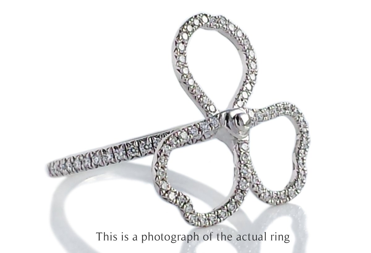 Tiffany & Co Large Paper Flowers Diamond Ring - Bloomsbury Manor Ltd