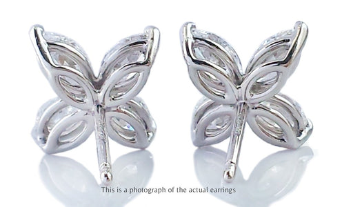 Tiffany & Co Large Victoria Marquise Diamond Earrings - Bloomsbury Manor Ltd