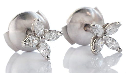 Tiffany & Co. Mini Marquise Cut Victoria Diamond Earrings - Bloomsbury Manor Ltd