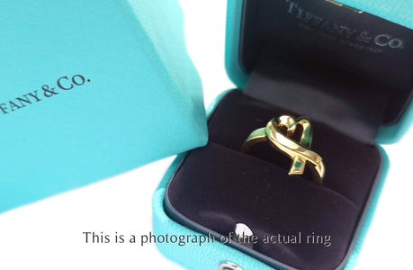 Tiffany & Co Paloma Picasso Loving Heart 18k Yellow Gold Ring - Bloomsbury Manor Ltd