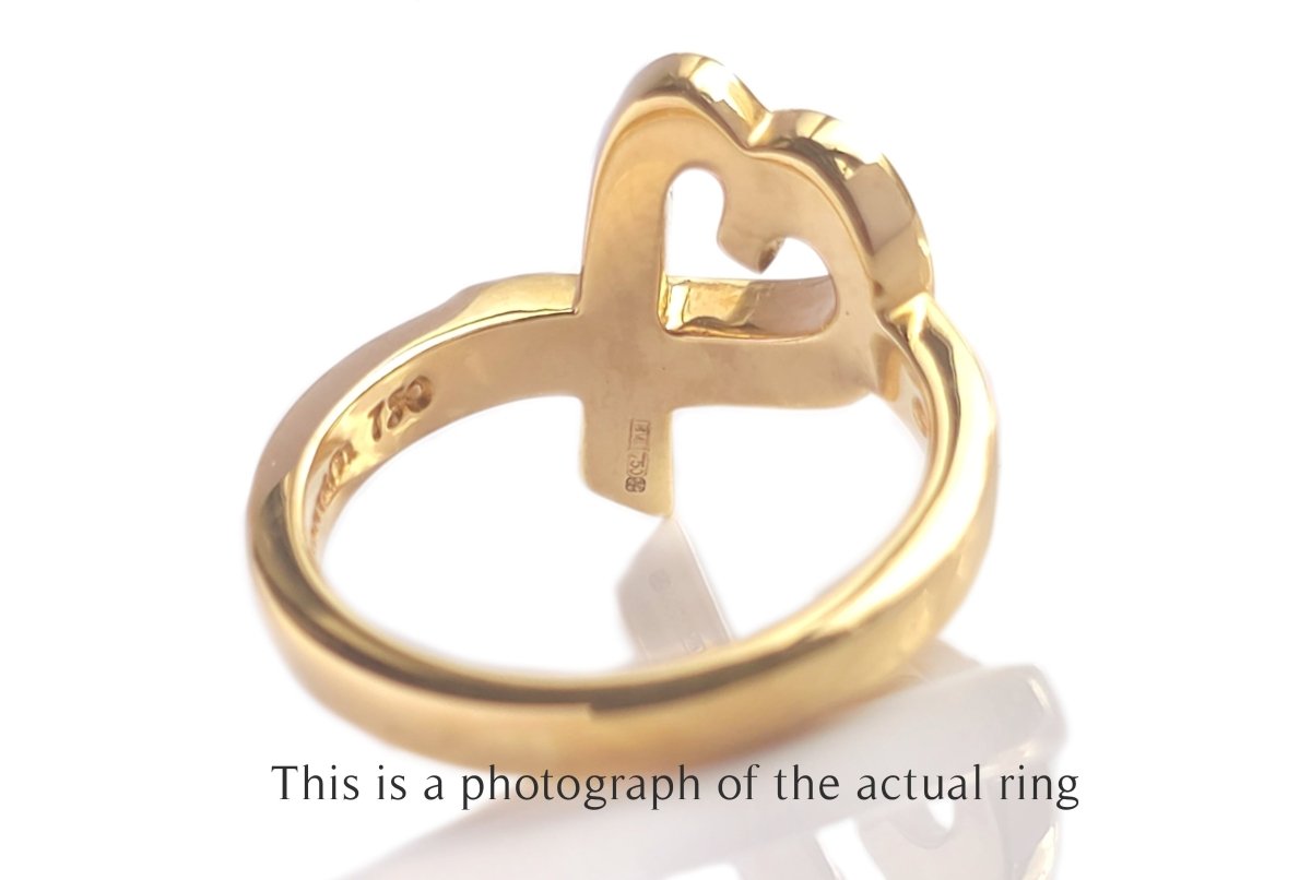Tiffany & Co Paloma Picasso Loving Heart 18k Yellow Gold Ring - Bloomsbury Manor Ltd