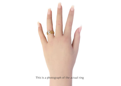 Tiffany & Co. Paloma Picasso XO Hugs & Kisses Diamond Ring in 18k Gold - Bloomsbury Manor Ltd