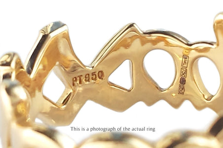 Tiffany & Co. Paloma Picasso XO Hugs & Kisses Diamond Ring in 18k Gold - Bloomsbury Manor Ltd