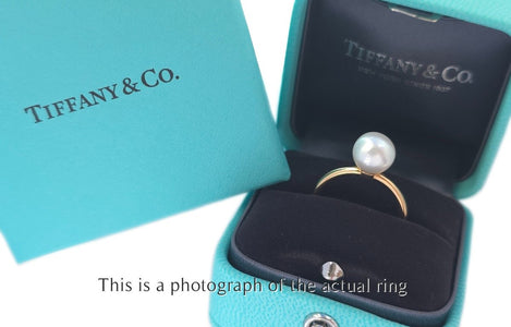 Tiffany & Co Pearl 18k Rose Gold Ring - Bloomsbury Manor Ltd