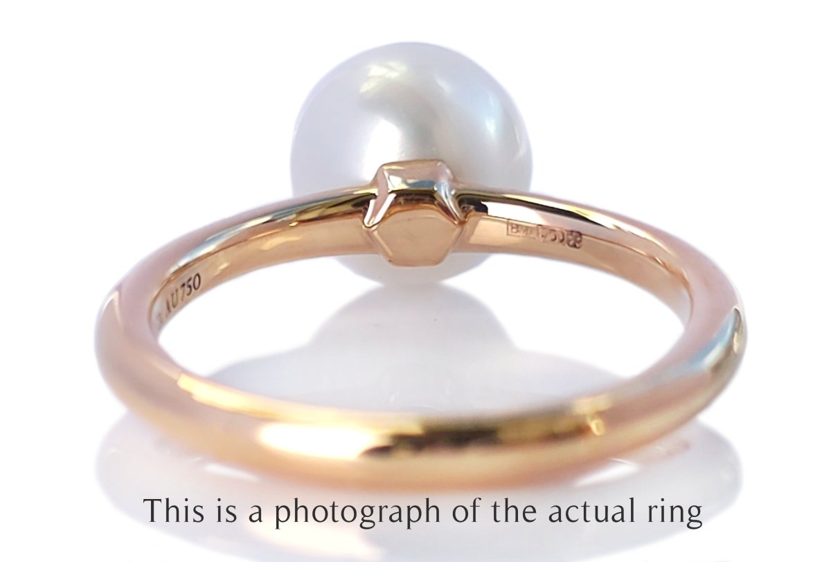 Tiffany & Co Pearl 18k Rose Gold Ring - Bloomsbury Manor Ltd