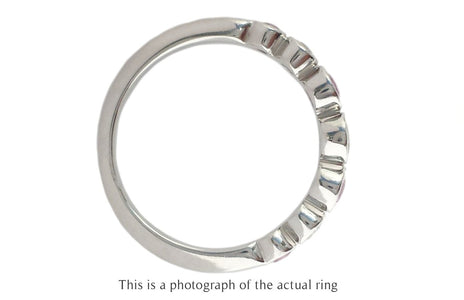 Tiffany & Co Pink Sapphire & Diamond Jazz Ring - Bloomsbury Manor Ltd