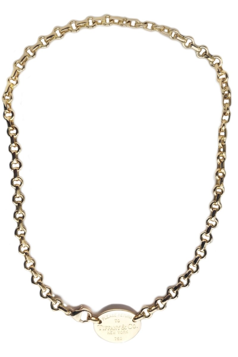 Tiffany & Co. Return to Tiffany™ Oval Tag Necklace - Bloomsbury Manor Ltd