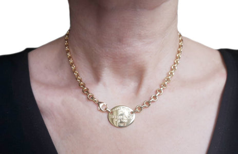 Tiffany & Co. Return to Tiffany™ Oval Tag Necklace - Bloomsbury Manor Ltd