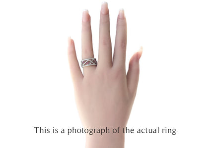 Tiffany & Co Ruby Diamond Enchant Platinum Ring - Bloomsbury Manor Ltd