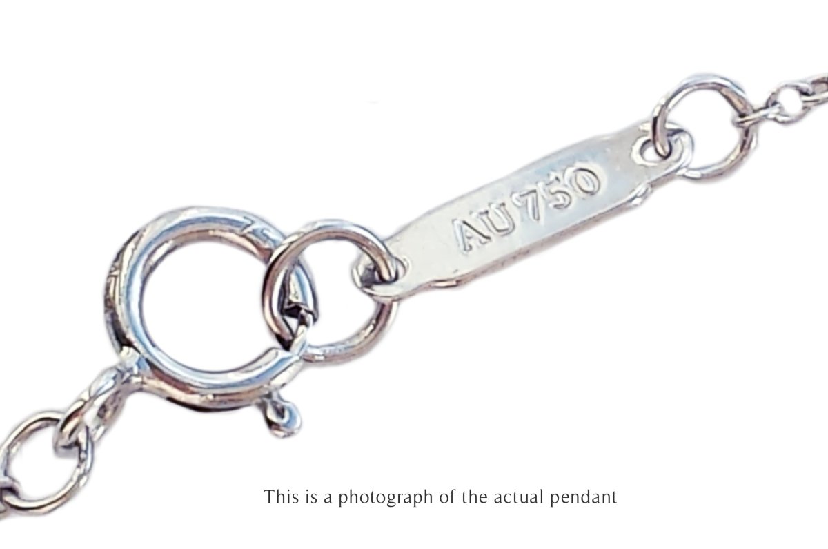 Tiffany & Co Single Diamond Cross Pendant 18k White Gold - Bloomsbury Manor Ltd