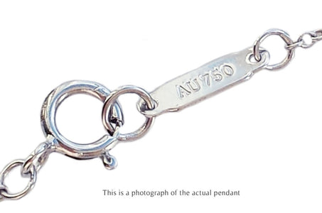 Tiffany & Co Single Diamond Cross Pendant 18k White Gold - Bloomsbury Manor Ltd