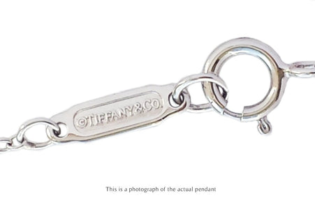 Tiffany & Co Single Diamond Cross Pendant 18k White Gold - Bloomsbury Manor Ltd