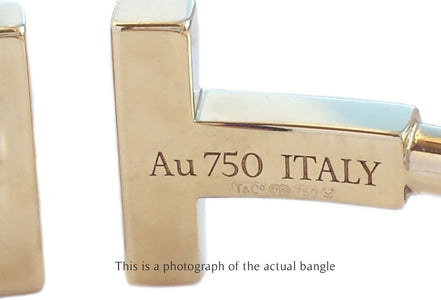 Tiffany & Co T Turquoise Wire Bracelet 18k Gold - Bloomsbury Manor Ltd