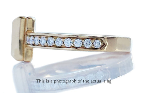 Tiffany & Co T1 18k Yellow Gold Diamond Ring - Bloomsbury Manor Ltd