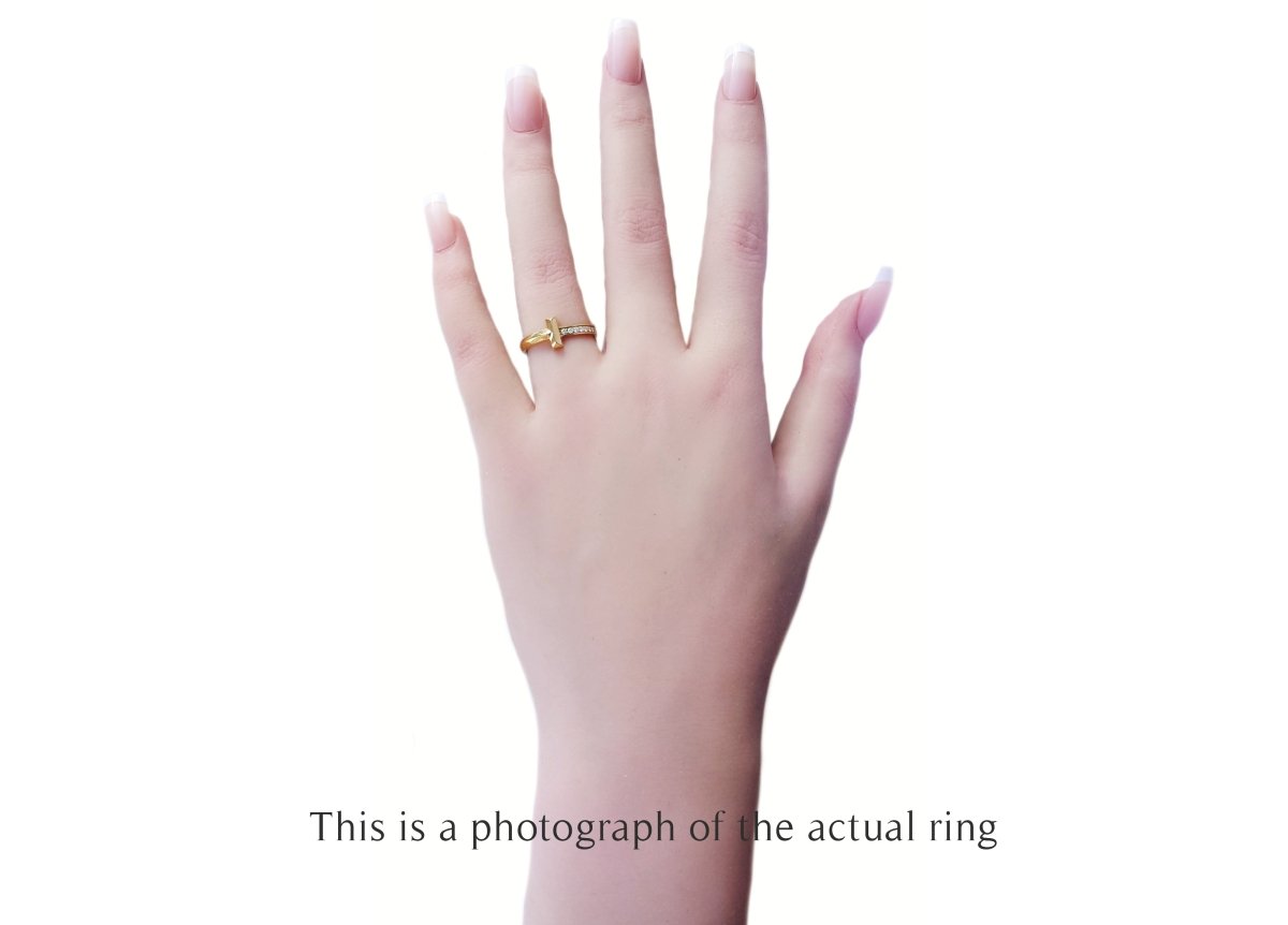 Tiffany & Co T1 18k Yellow Gold Diamond Ring - Bloomsbury Manor Ltd