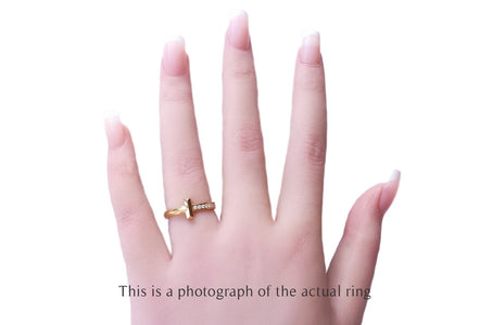 Tiffany & Co T1 18k Yellow Gold Diamond Ring - Bloomsbury Manor Ltd