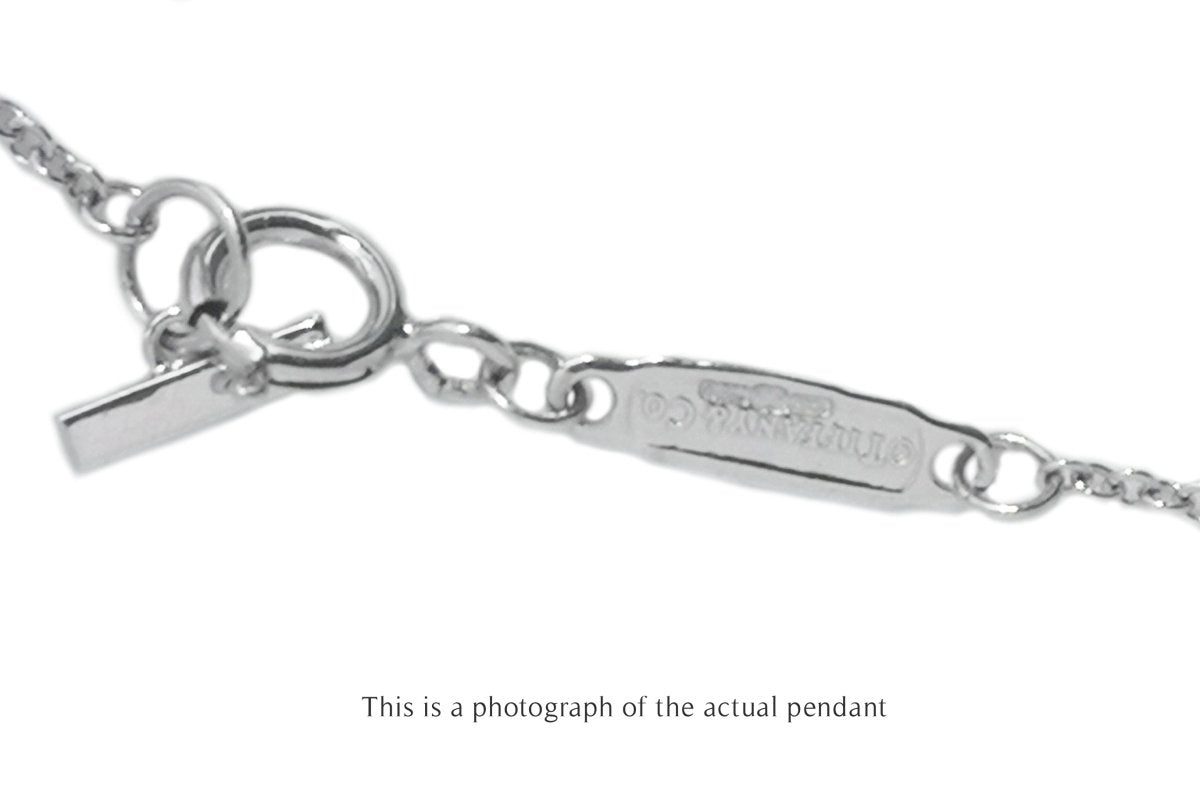 Tiffany & Co T2 Bar Diamond Pendant 18k White Gold - Bloomsbury Manor Ltd