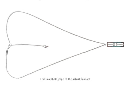 Tiffany & Co T2 Bar Diamond Pendant 18k White Gold - Bloomsbury Manor Ltd