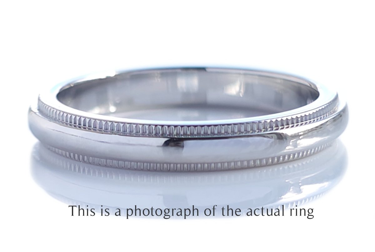 Tiffany & Co Together Milgrain 3mm Wedding Band Ring - Bloomsbury Manor Ltd
