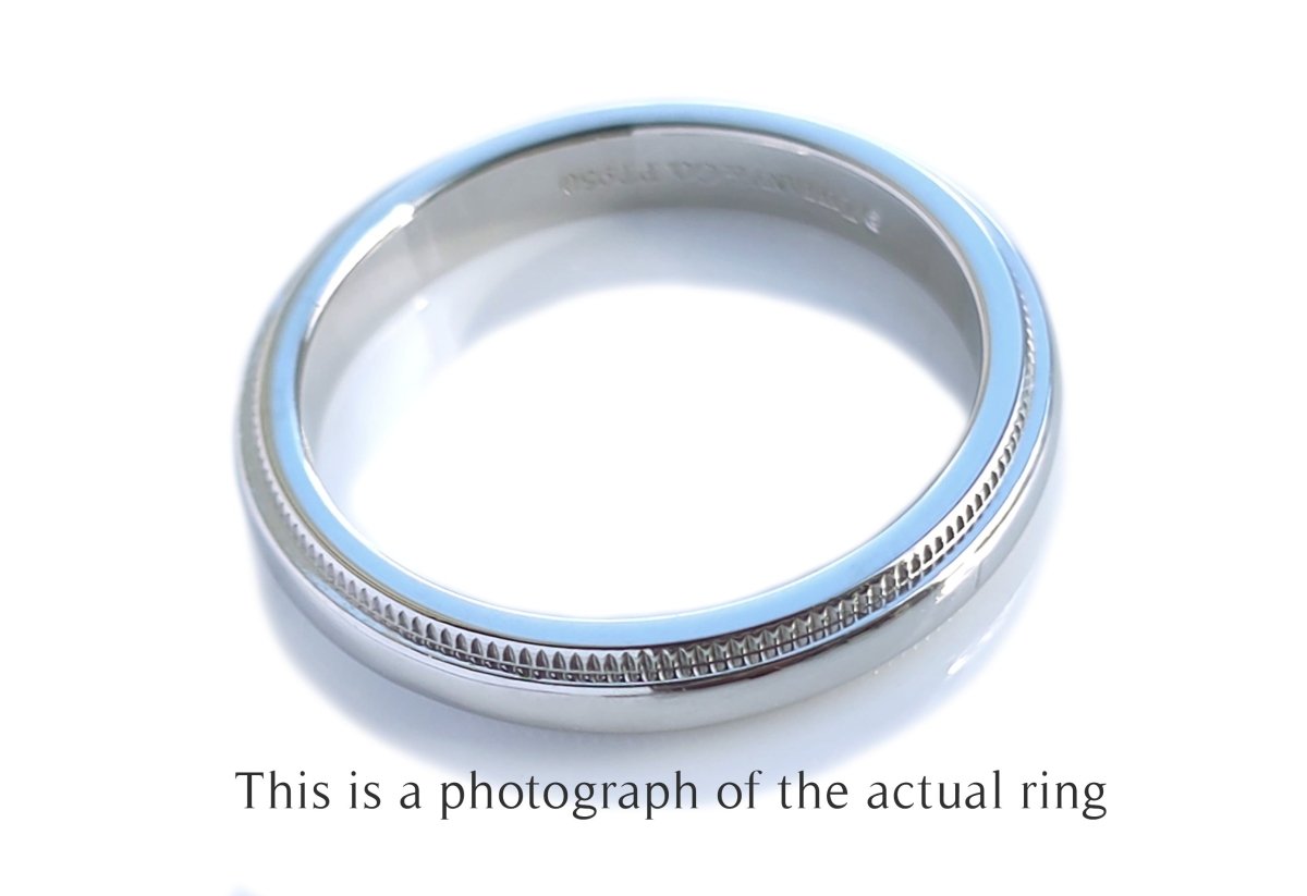 Tiffany & Co Together Milgrain 3mm Wedding Band Ring - Bloomsbury Manor Ltd