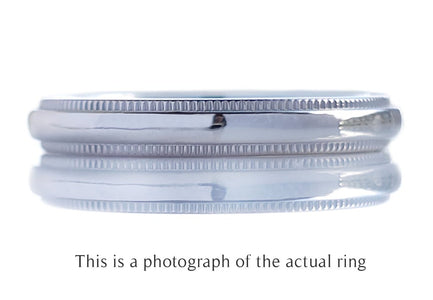 Tiffany & Co Together Milgrain 3mm Wedding Band Ring - Bloomsbury Manor Ltd