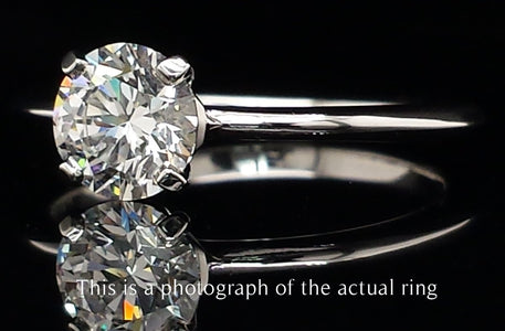Tiffany & Co. 'True' 0.61ct D/IF Round Brilliant Diamond Engagement Ring - Bloomsbury Manor Ltd