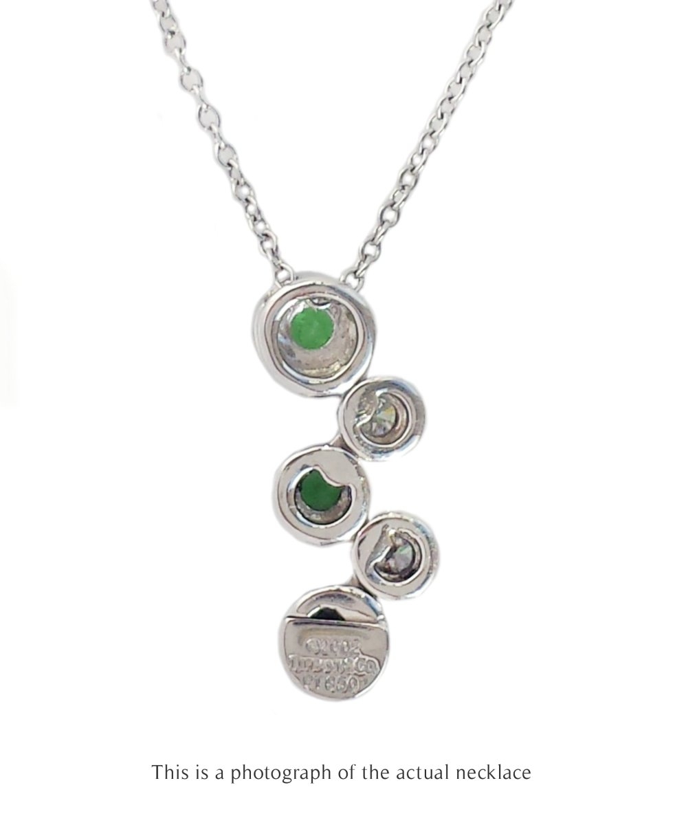 Tiffany & Co Tsavorite Garnet & Diamond Bubbles Pendant - Bloomsbury Manor Ltd