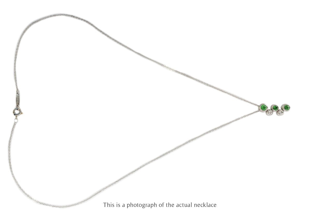 Tiffany & Co Tsavorite Garnet & Diamond Bubbles Pendant - Bloomsbury Manor Ltd