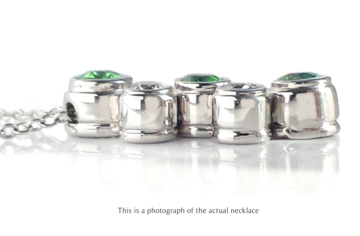 Tiffany & Co Tsavorite Garnet & Diamond Bubbles Pendant - Bloomsbury Manor Ltd