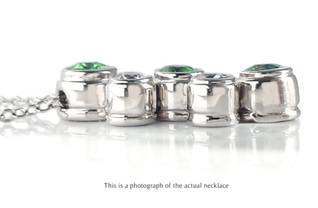 Tiffany & Co Tsavorite Garnet & Diamond Bubbles Pendant - Bloomsbury Manor Ltd