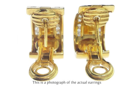 Tiffany & Co. Vintage Diamond Atlas Earrings 1995 - Bloomsbury Manor Ltd